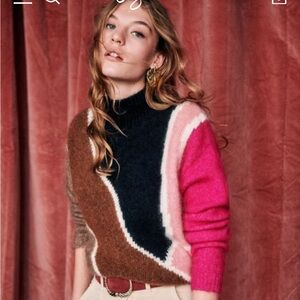 La Maille Sezane Bartolome Multicolor Sweater Small